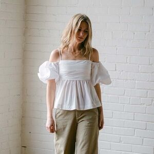 Jonathan Simkhai Tala Poplin Top